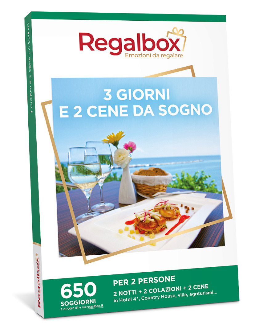 3 giorni e 2 cene da sogno